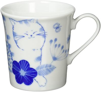 Keramik Indigo Nohohon Katze Tasse Mugi Größe Ungefähr 8,8 H9,3 23189