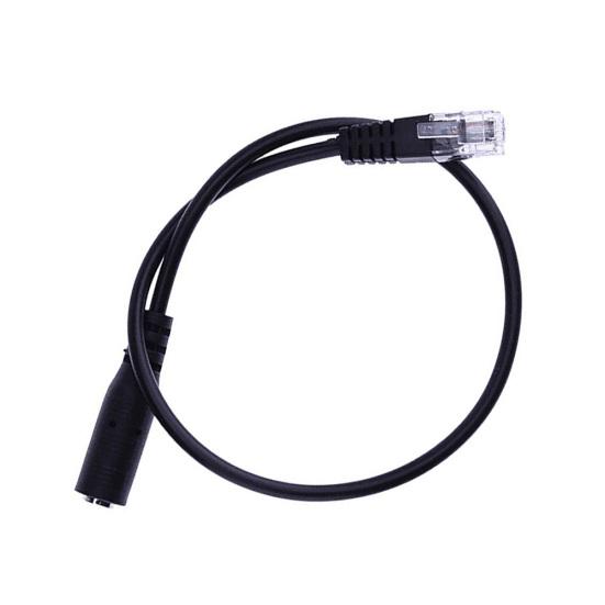 30cm 3.5mm Smartphone Headset to 4P4C RJ9 Telephone Converter Adapter Cable