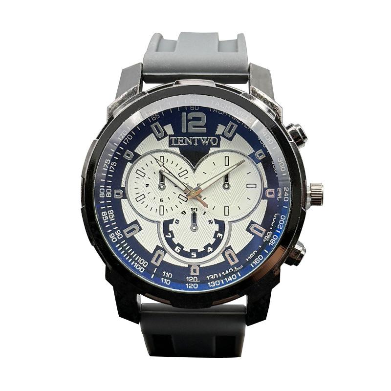 JYL Men's Watch Trendy Student Casual Sports Silicone Strap