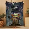 Blanket W-WARS-ES Throw Yoda S-STARS-ES Super Cosy Plush Living Room Sofa Couch Childish Birthday Gifts