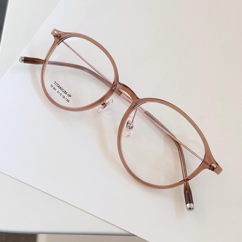 Karin Style Titanium Cat-Eye Glasses for Women - TR90 Frame, Prescription Compatible, Perfect for Round Faces