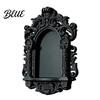 Gothic Wall Shelf Shelf, Vintage Floating for Bedroom And Living Room, Matte Black Mounted Display Rack Decorative Wall-Mounted with Exquisite Hollow