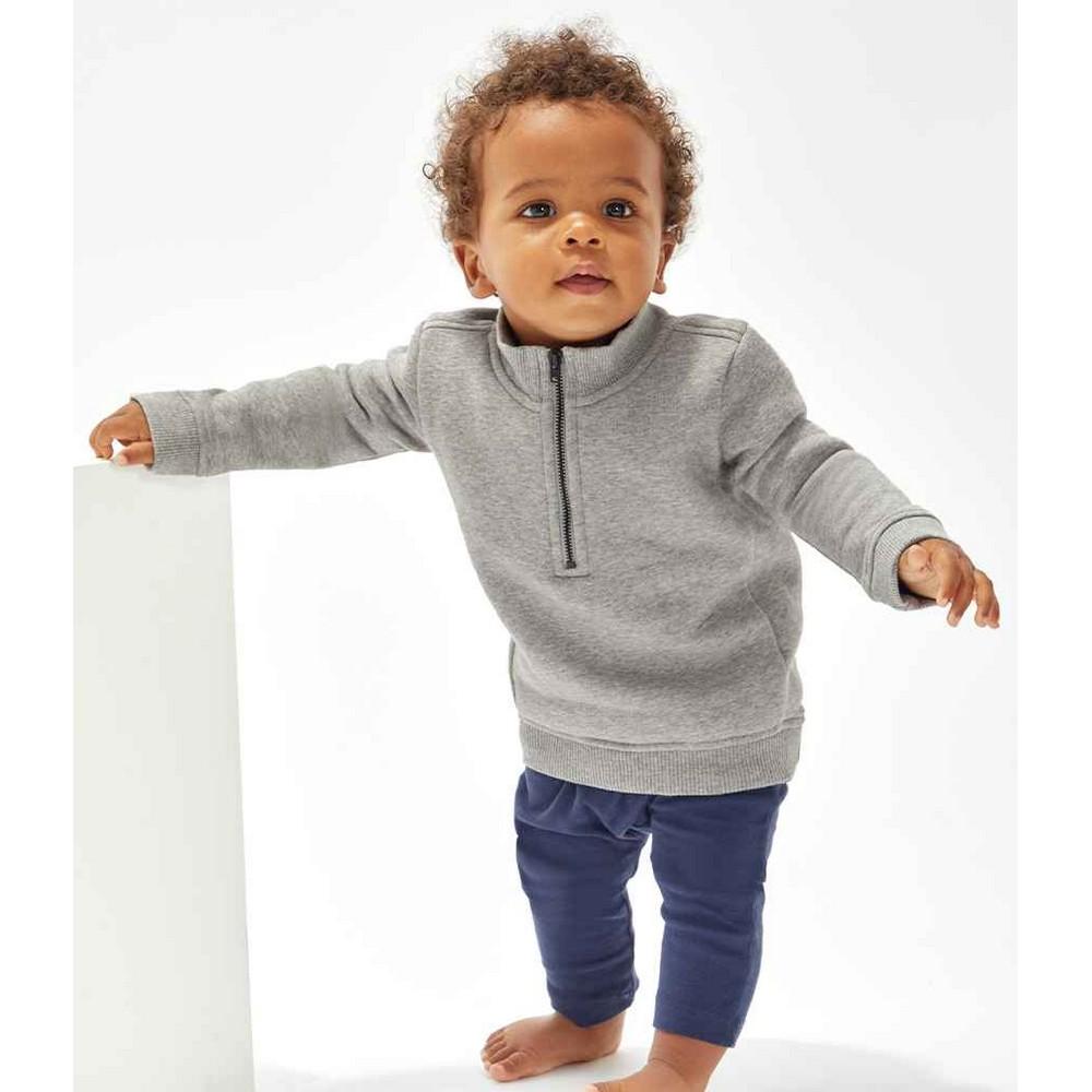 Babybugz Baby-Sweatshirt mit Viertelreißverschluss