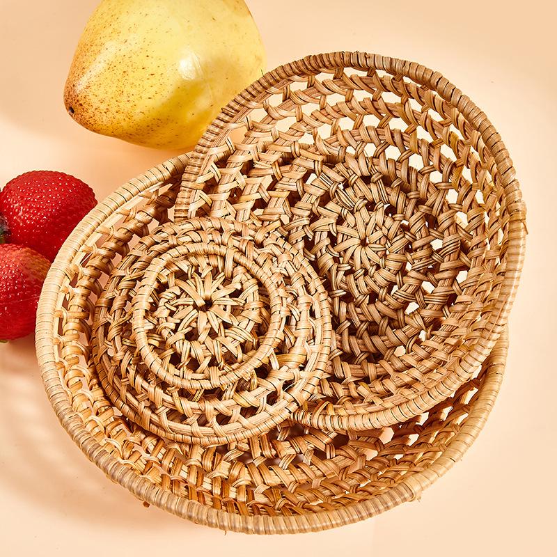 Vietnam Autumn Woven Storage Basket: Tea Strainer, Fruit Tray, Snack Basket for Dried Fruit.