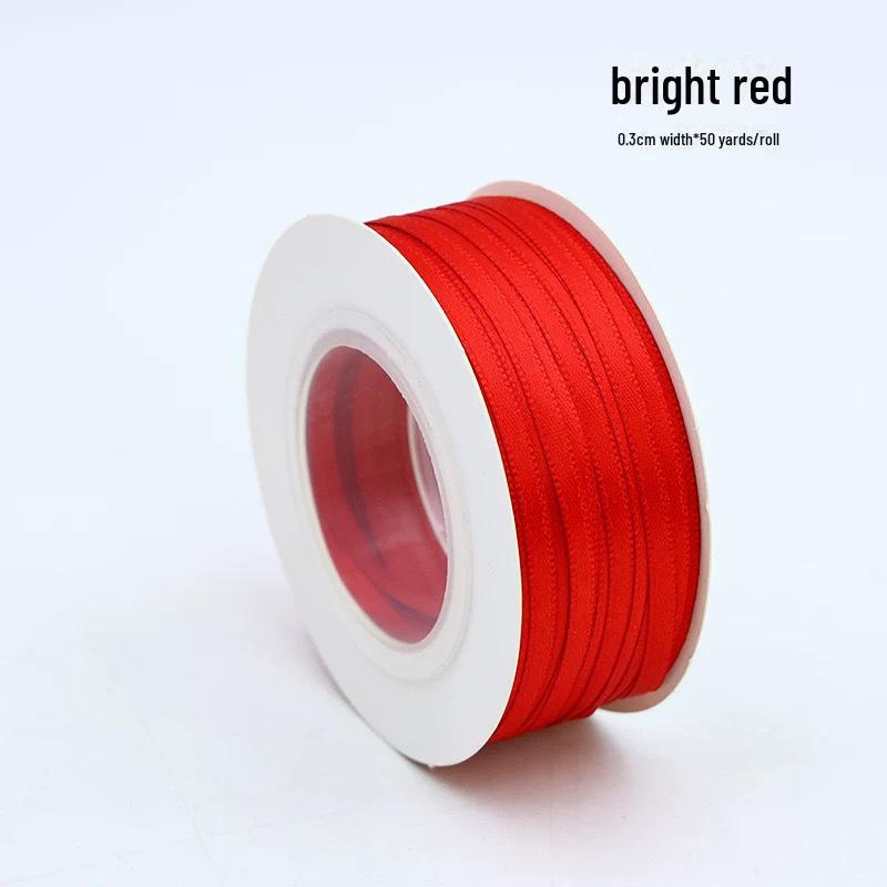 0,3 cm oboustranná polyesterová stuha pro DIY balení dárků a vlasové doplňky