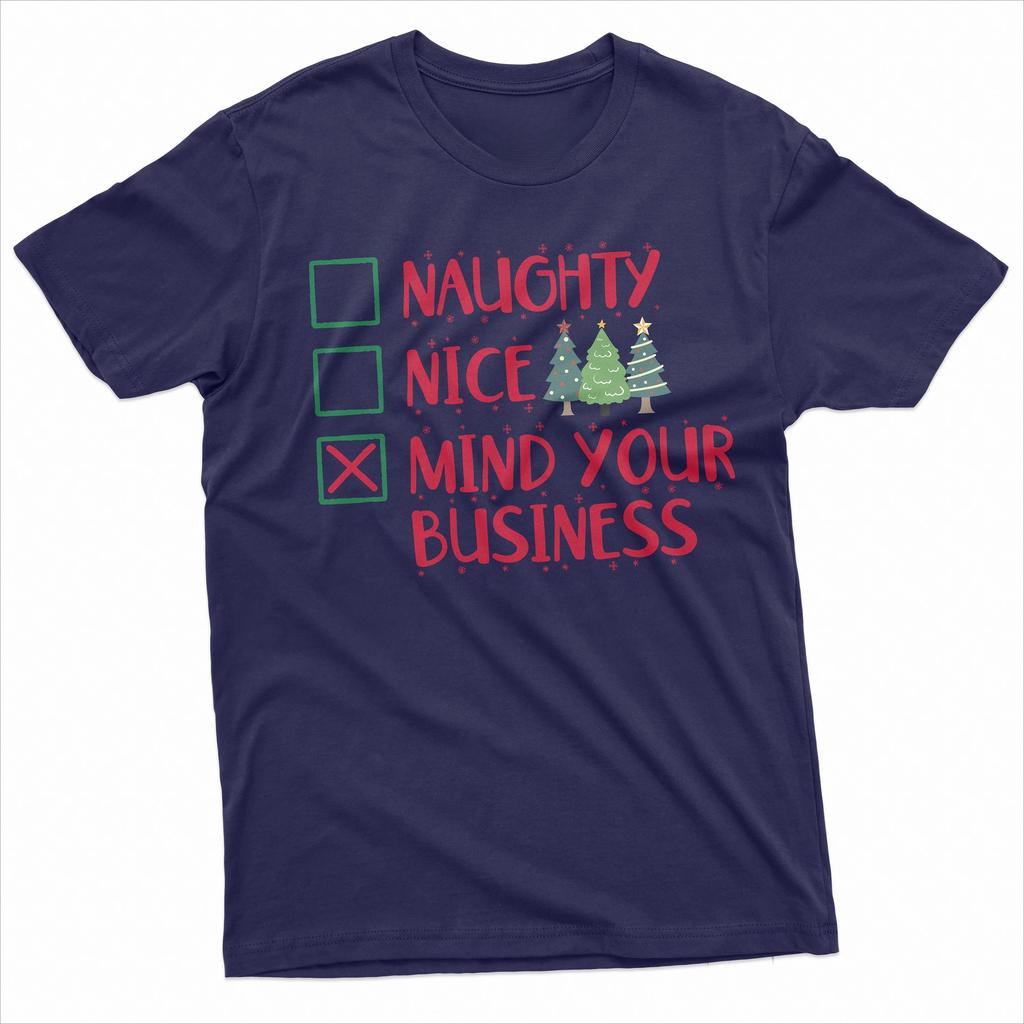 Funny Christmas Shirt Xmas Rude Offensive Shirt Ugly Christmas Shirt Nice Naughty Shirt Funny Saying Tees