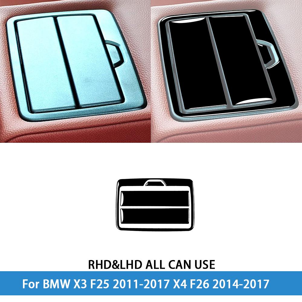 For BMW X3 F25 2011-2017 X4 F26 2014-2017Car Accessories Piano Black Interior Air Vent Taillight Console Trim Modified Sticker