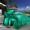 Luxurious Satin Silk Bedding Set 4pc With Comfortable Fitted Sheet And Pillow Case