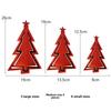 Christmas Holiday Scene Decorations Mini Snowflake Tree Star Festive Hanging Ornament