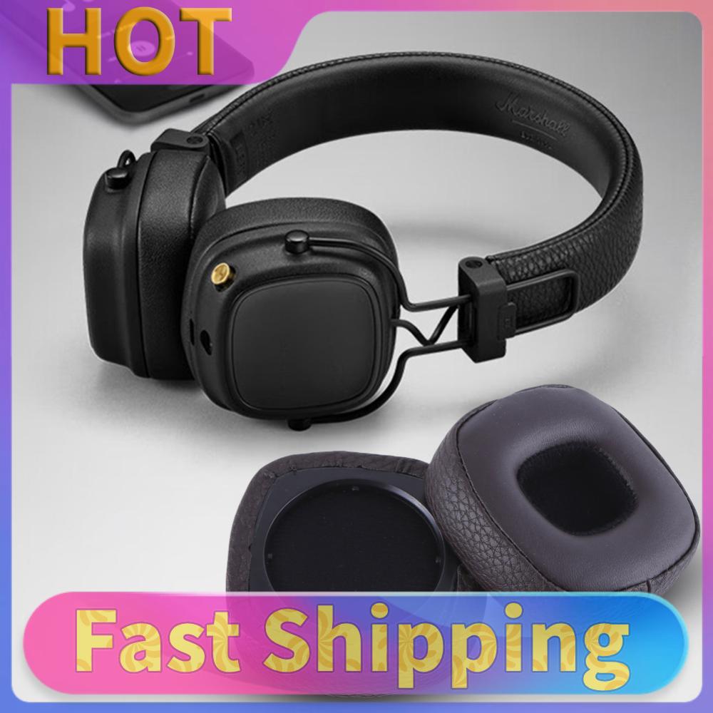 1 Paar Ersatz-Ohrpolster Kissen Proteinleder Headset-Ohrpolster Ohrschalen Abdeckung Reparaturteile für Marshall Major 4 / Major IV