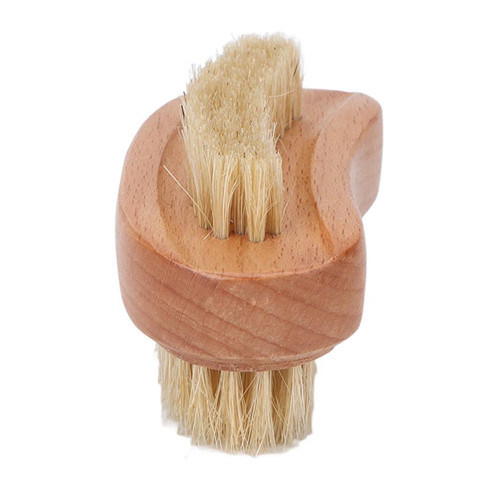 Dual-Sided Wide & Narrow Bristle Double Sided Nail Brush For Home And Salon Use