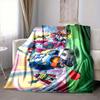 1Pc Space Adventure Robots Flannel Blanket, Soft And Comfortable, Casual Warm, Camping Travel, Christmas, Halloween Xmas Gift Y1492