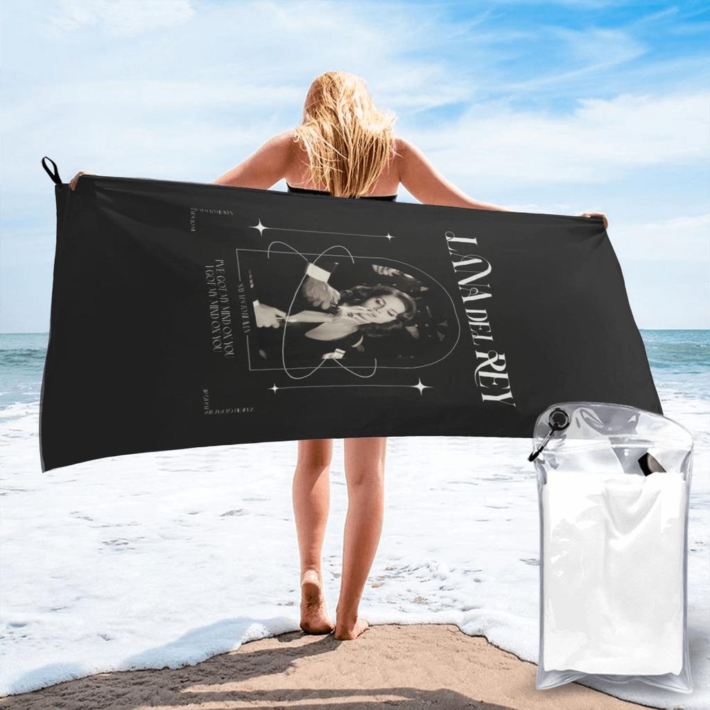 Lana Del Rey Beach Towel Soft Microfiber Quick Dry Absorbent Quick Towels For Bath