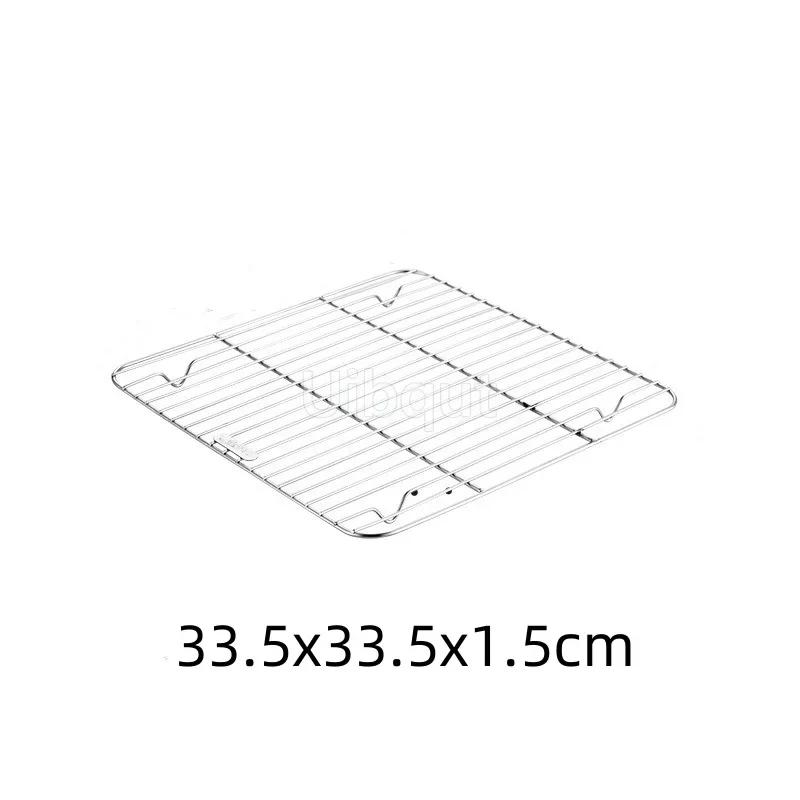 Golden Square Stainless Steel Food Service Tray plate set Nonstick Bakeware Fruit Cookie Bread Plate Kitchen Storage Container