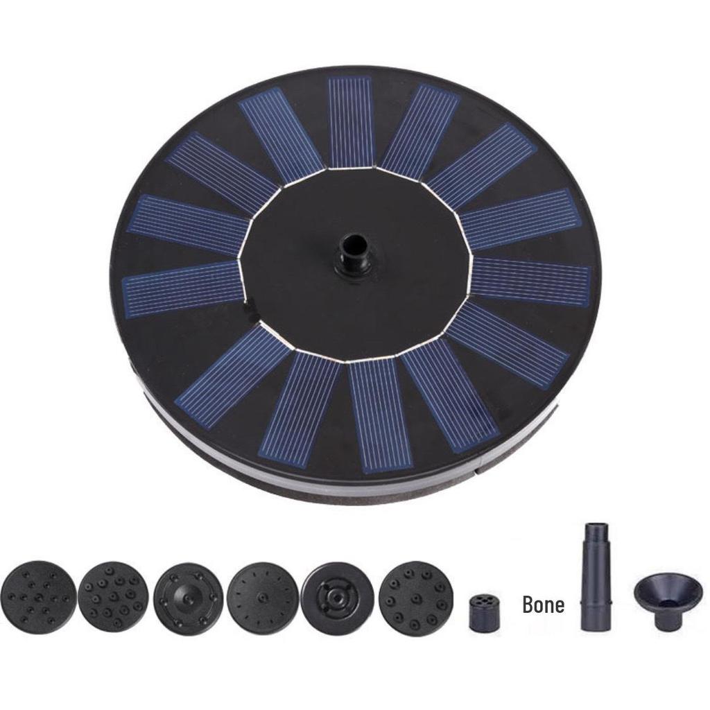 High-Power Solar Floating Pond Fountain for Oxygenation