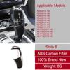Carbon Fiber Car Gear Shift Handle Cover Stickers Accessories For BMW F30 F10 F20 G30 X5 E70 X6 E71 X3 F25 X4 F26 F34 F07 F06