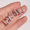 1 Set   Metal Circle Drop Small Earrings For Women Trend Pendant Piercing Earrings Set Jewelry Gifts