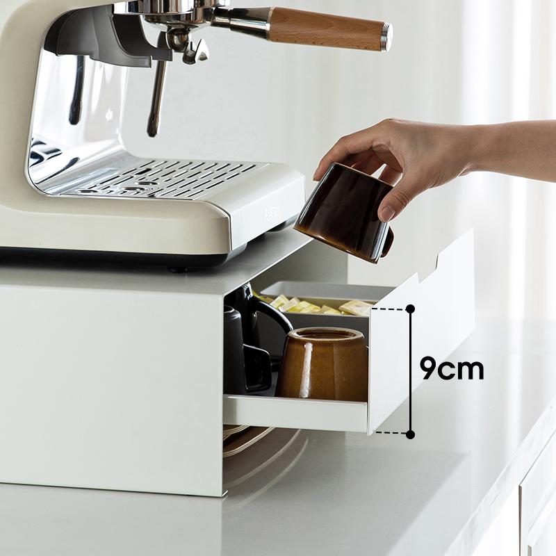Estante de Microondas tipo Cajón para Cocina Frosty, Soporte para Café, Organizador Multifuncional para Horno, Estante de Almacenamiento para Encimera