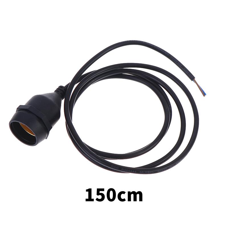 Universal E27 Lamp Holder Copper Screw Thread Waterproof Lamp Base Flame Retardant Pvc Wire Lamp Holder Outdoor Use