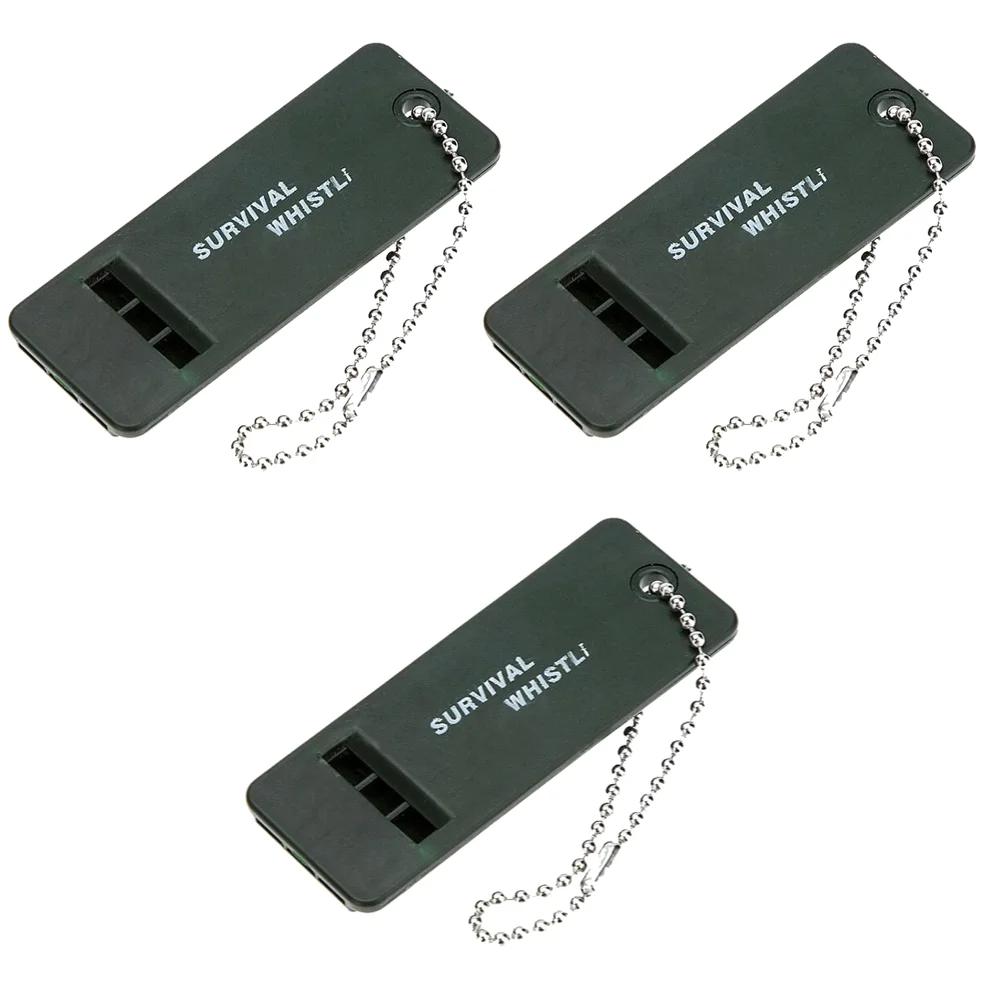 3-Frequency Whistle High Decibel Outdoor Survival Whistle Rescue Signaling First Aid Tool for Hiking Camping Mountaineering
