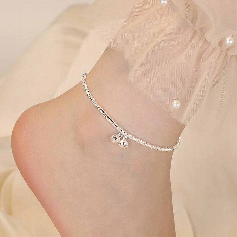 Bell anklet women's light luxury niche foot chain personalized bell anklet foot jewelry