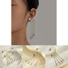 Artistic Alloy Skull Head Earrings With Luxurious Long Tassels Perfect For Unique Fashion Statements