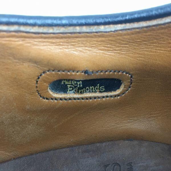 Allen Edmonds Vintage Hillcrest Swirl Moc Business Schuhe Schwarz Größe 8D / 25.5-26.0cm(GEBRAUCHT)