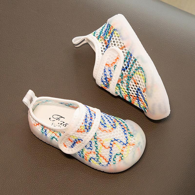 Fashion Girls Shoes Summer New Kids Sandals Simple Boys' Shoe Soft Soled Baby Walking Shoes Anti Slip Girl Mesh Shoe