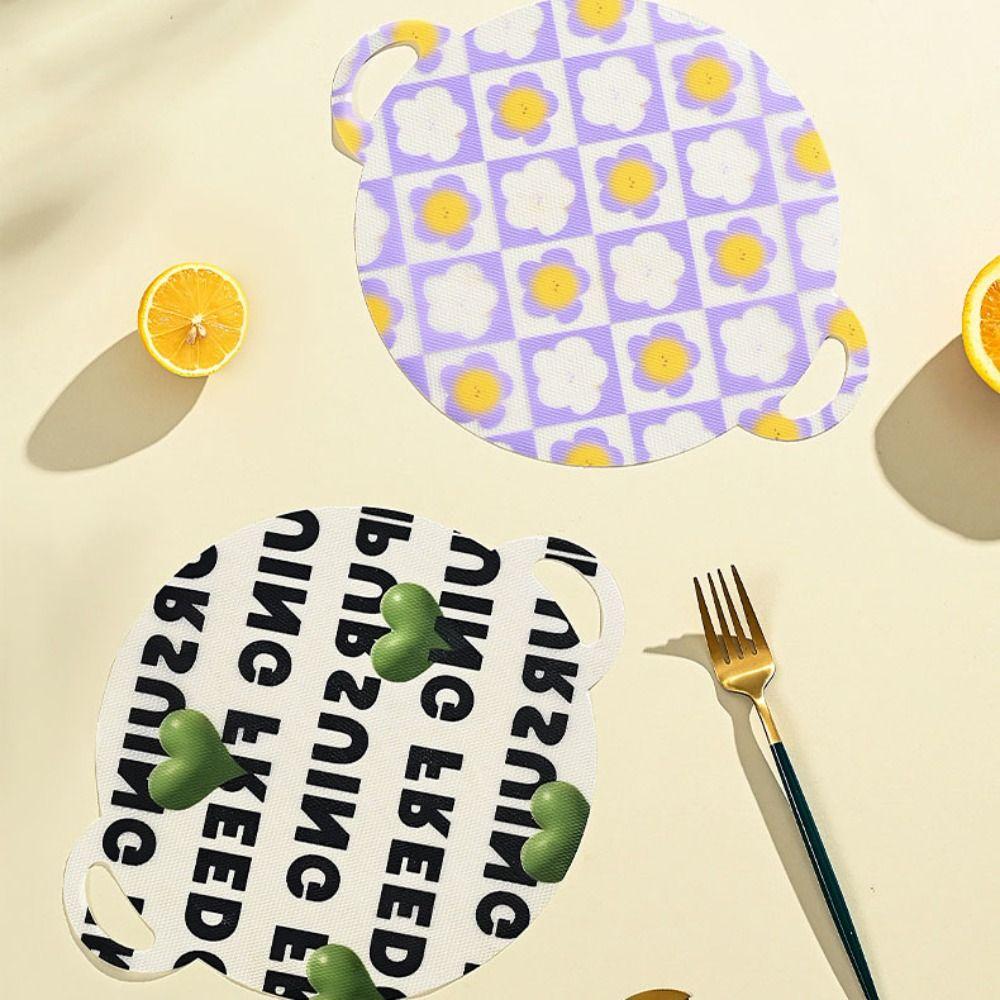 10 Pcs Round Chopping Board Non-Slip Cutting Plate Portable Disposable Cutting Board  Outdoor