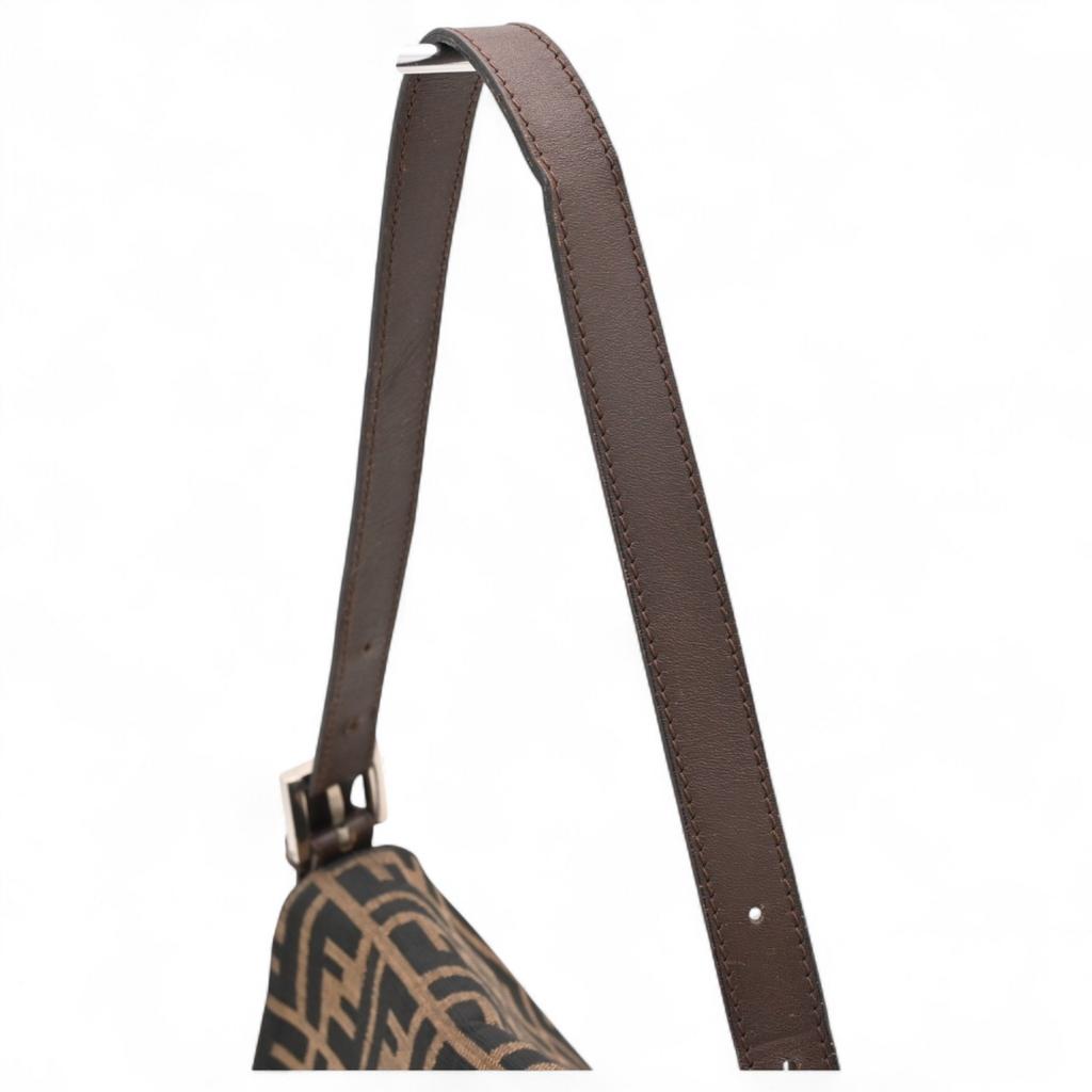 Auth FENDI Zucca Mamma Bucket Shoulder Bag Handbag Tote Bag Canvas 26424 Fe7872cc