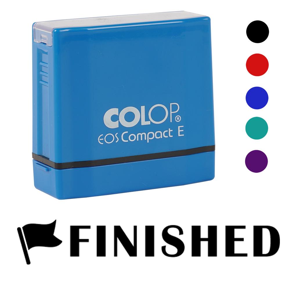 Printtoo Finished Self Inking Rubber Stamp Pre-Inked Office Stamp- Home Office Business Stationery, Black- 42 x 9