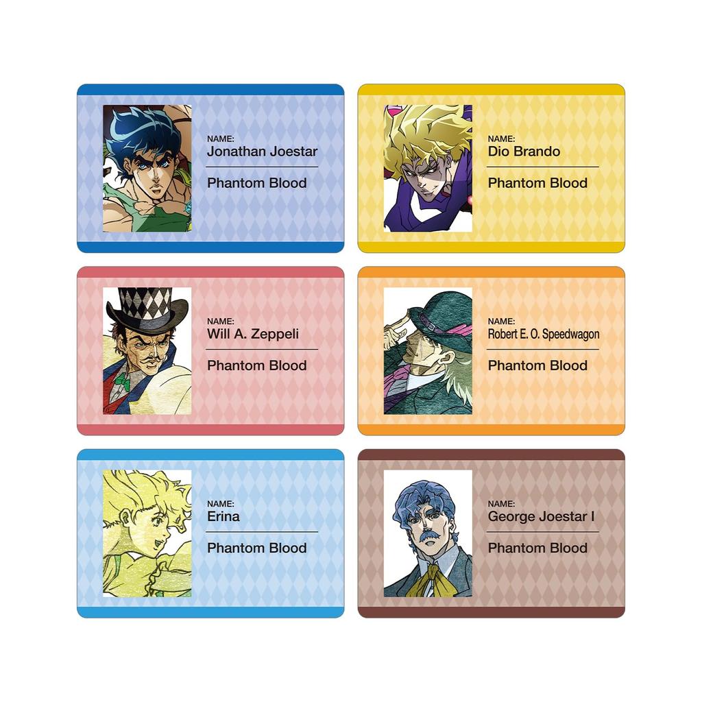 Bizarre Adventure Phantom Blood Trading Plastic Cards Box of 6 JoJo's