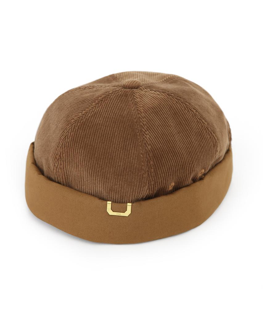 Eondeokeonteulolseutyudio Corduroy Brimless Cap Half Moon / Corduroy Mix / Desert