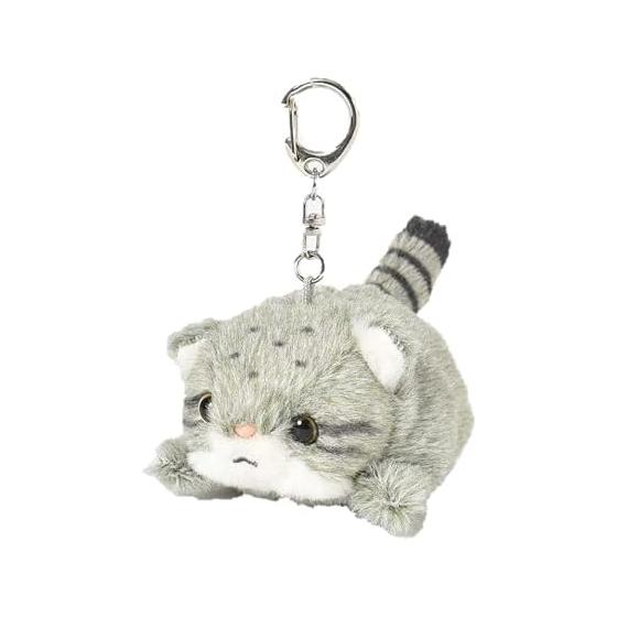 [Bleu Bleuet] Blue Bleuet Manul Cat Cat Cat Cat Animal Pocha Plush Mascot Keychain Key Chain (Gray)