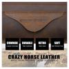 CONTACT'S Crazy Horse - Bolsa de viaje de piel auténtica para hombre, neceser, neceser para hombre