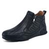 Fashion Winter New Chelsea Men's  Suede Ankle British Style Leather Men Fashion Boots Soft Sole Round Head Wedding