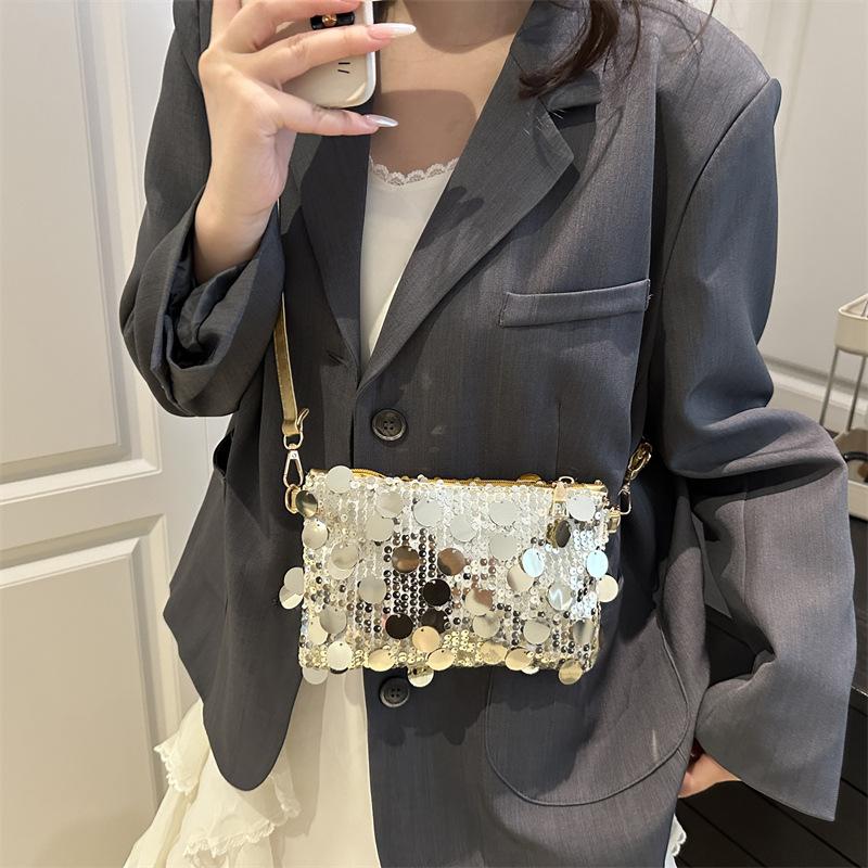 Casual Sequin Design Women Square Shoulder Bags Lightweight Portable Ladies Crossbody Bag Party Female Evening Clutch Purse