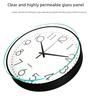 10-Inch Nordic Style 3D Wall Clock for Bedroom or Living Room