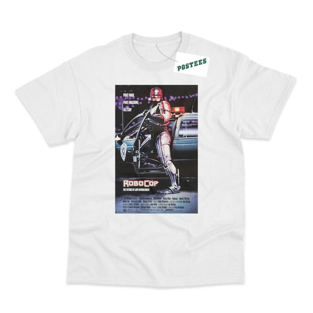 Retro Movie Poster Inspired by RoboCop Direct To Garment Printed TShirt Unisex T-Shirt XL