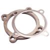 Turbo Exhaust Downpipe Flange 76mm Outlet 4 Bolt Steel Gasket DIY Kit for Garrett T4 GT Series