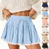 Women's Fashion Solid Color Splicing Cake Skirt Lace Lace High Waist A-line Half Length Short Skirt