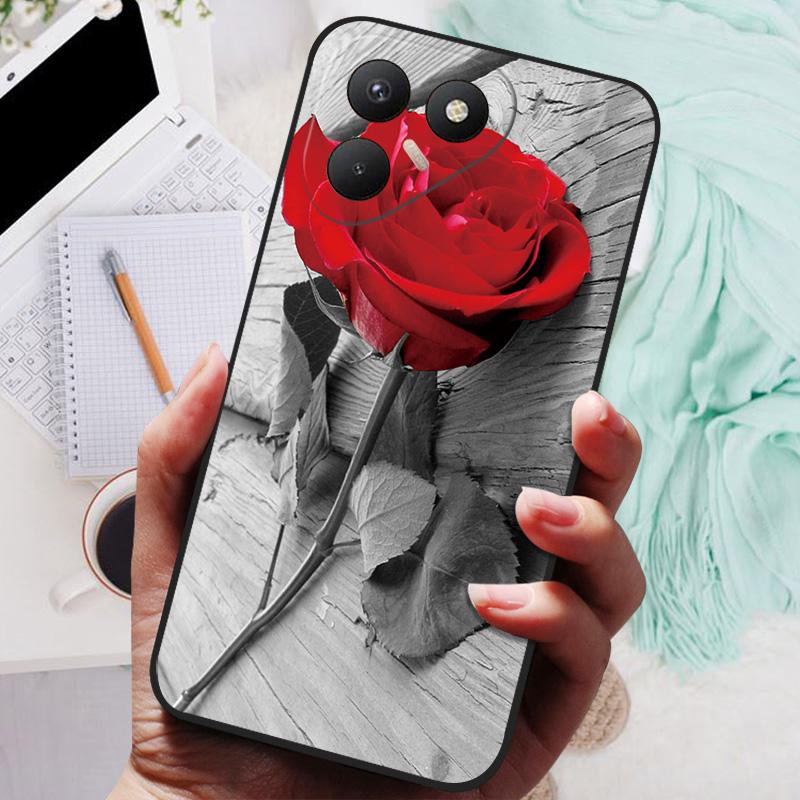 Für Tecno Pova 7 4G Hülle Pova7 LJ6 Schwarze Abdeckung Löwe Wolf Silikon Weiche Rückseitenhüllen Für Tecno Pova 7 Handyhülle Schutzhülle