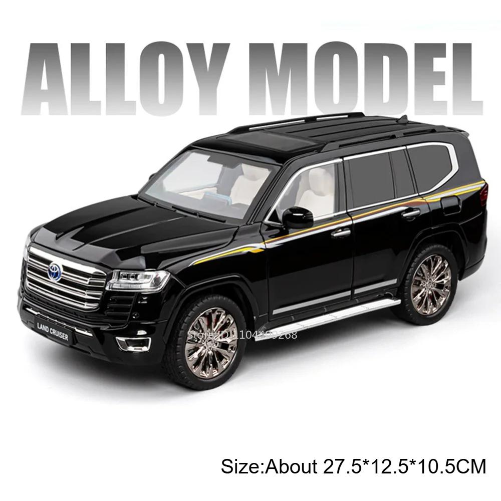 Large 1:18 Scale 300SL Land Cruiser LC300 Toy Car Model Shock Absorption Metal Diecast Sound Light Sports Cars Models for Boys