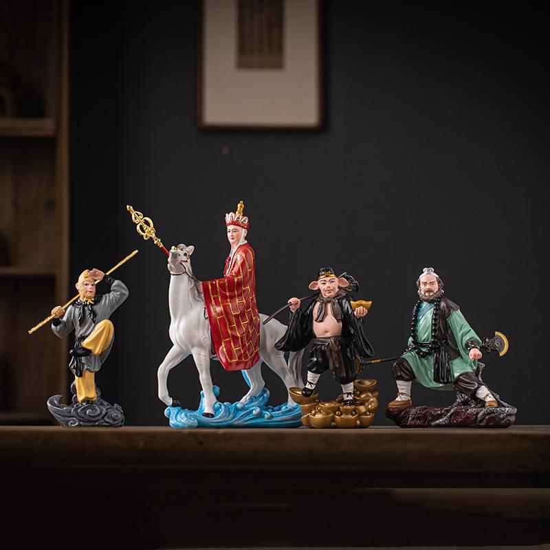 Resin Mythological Television  Journey To the West Characters Sculptures Figurines Home Living Room Office Table Decoration