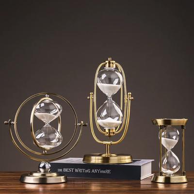 Skandinavische kreative Eisen Sanduhr Timer Ornament Büro Studie Weinkühler Home Dekoration Handwerk Einrichtungsgegenstände