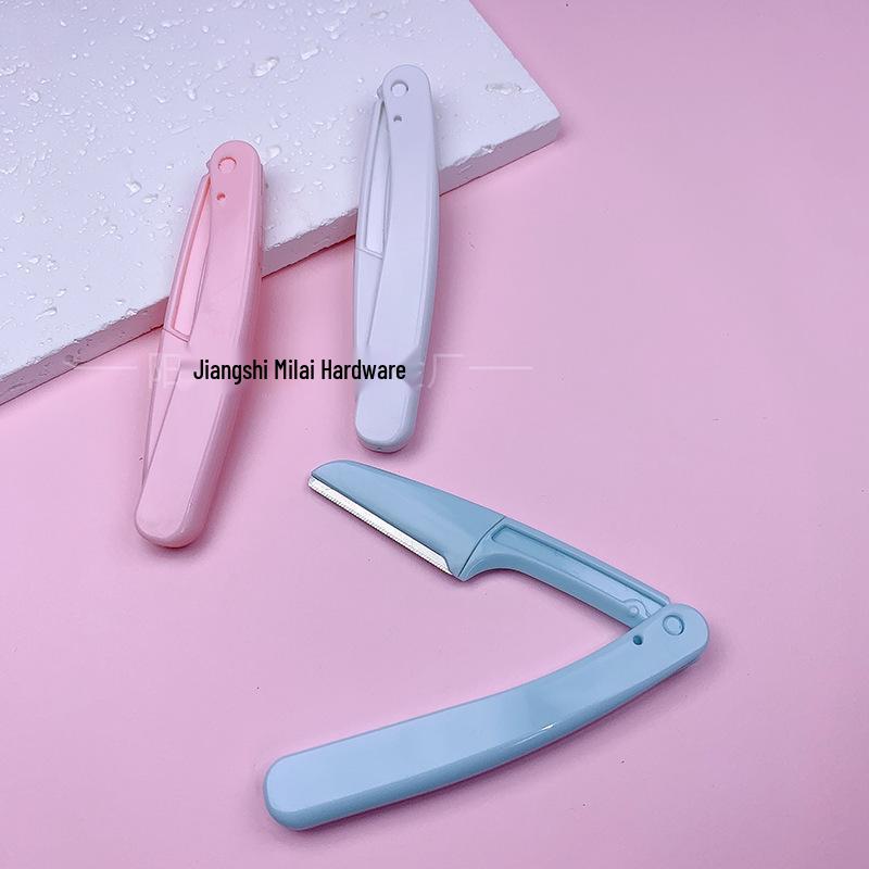 Foldable Safety Eyebrow Shaver: Multifunctional, Anti-Scratch Trimming Tool for Men & Women