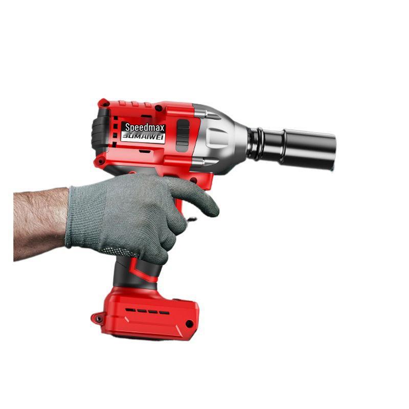 High Torque Rechargeable Brushless Electric Impact Wrench with Lithium Battery for Woodworking & Auto Repair