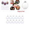 Christmas Ornament Ball With Modern Art Style In 6cm Transparent Plastic For Holiday Decor