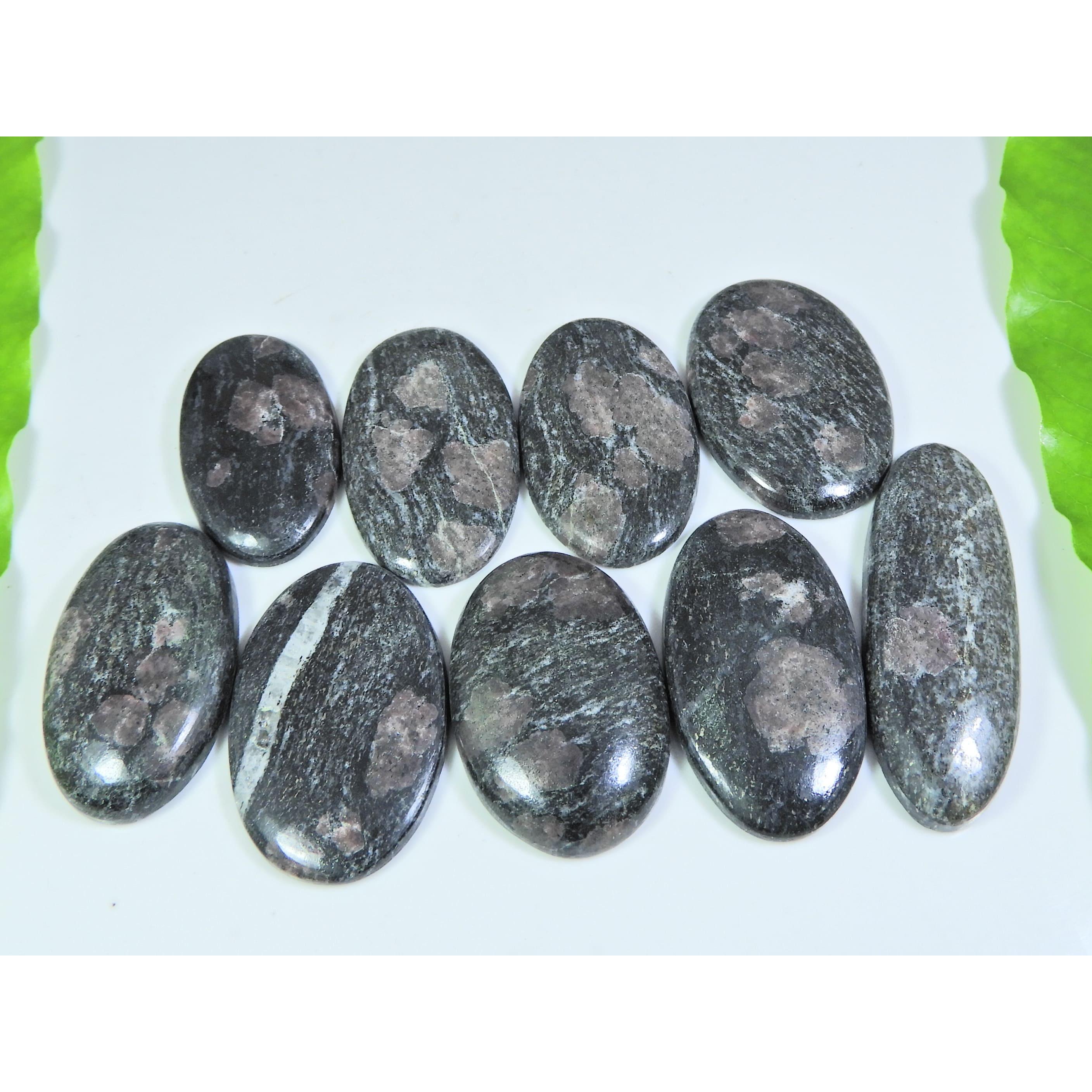 

456 Карат. Натуральный рубин Осенний овал Кабошон Свободный драгоценный камень Лот из 09 штук A-403