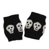 Lolitas Leg Warmers Punk Skull Knitted Leg Sleeves Goth Baggy Cuffs Ankle Heap Socks JK Uniform Foot Cover Streetwear
